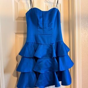 Gianni Bini Blue Strapless Dress